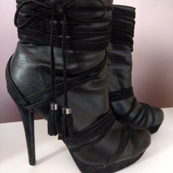 Colin Stuart black booties - Picture 1 of 4